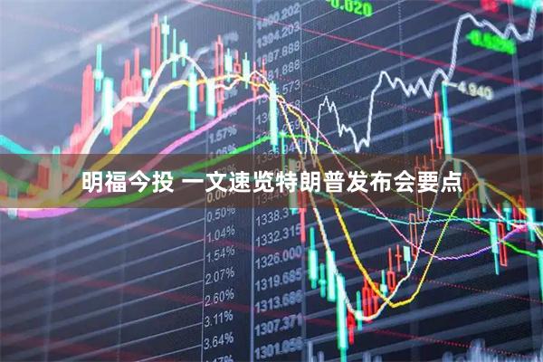 明福今投 一文速览特朗普发布会要点