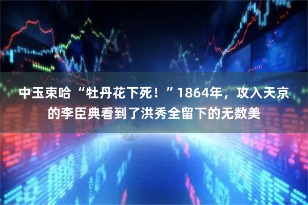 中玉束哈 “牡丹花下死！”1864年，攻入天京的李臣典看到了洪秀全留下的无数美